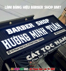 Làm bảng hiệu barber shop tại Buôn Ma Thuột