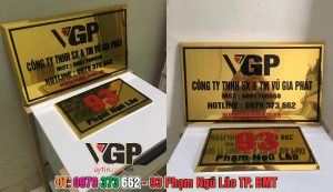 Làm bảng số nhà BMT