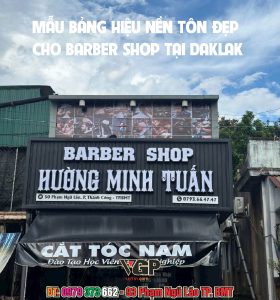 Thiết kế bảng hiệu Baber shop Buôn Ma Thuột