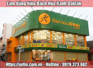 bảng hiệu bách hóa xanh daklak