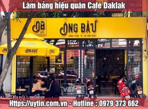 bảng hiệu quán cafe daklak