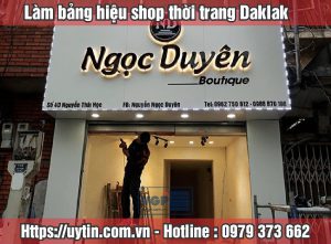 bảng hiệu shop thời trang daklak