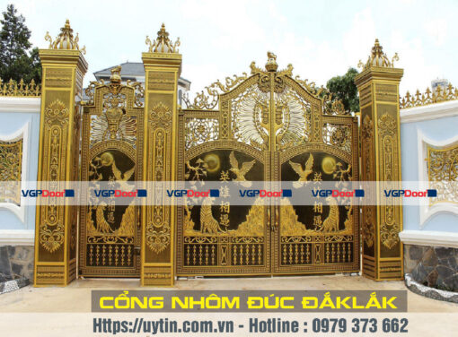 Cổng nhôm Đúc Daklak