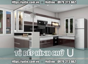 tủ bếp hình chữ U