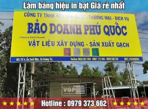 Bảng in bạt khung sắt