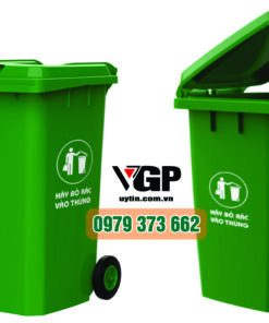 Thùng Rác màu xanh bmt