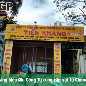 Mẫu bảng Alu chữ nổi đẹp cho công ty dịch vụ chống thấm