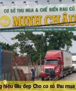 Mẫu bảng hiệu Alu đẹp cho Cơ sở thu mua và chế biến rau củ quả