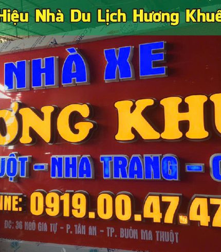 Mẫu bảng hiệu đẹp cho nhà xe dịch vụ Daklak