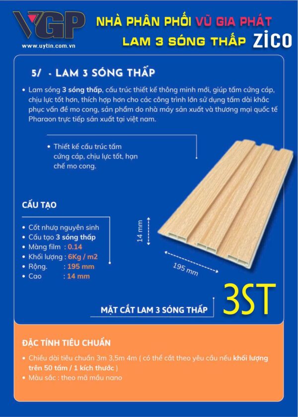 Lam 3 sóng Thấp Zico