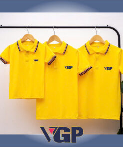 Áo thun đồng phục màu vàng Cúc