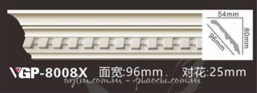 Phào chỉ PU VGP 8008X - phào pu 96mm