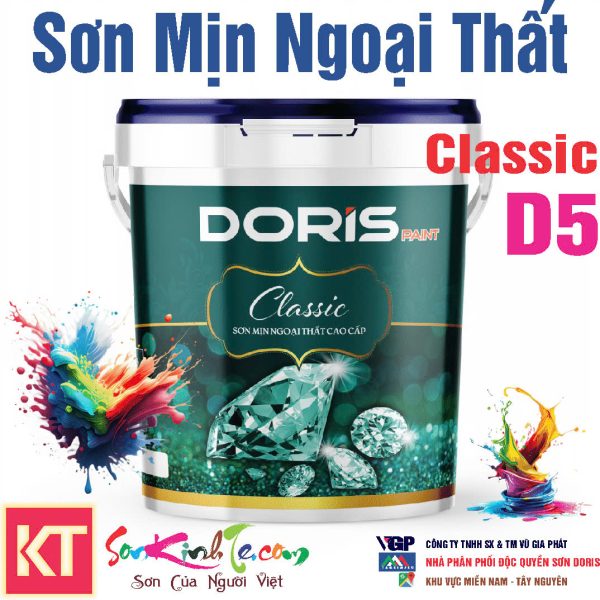 Sơn Doris Classic D5 Mịn Ngoại Thất