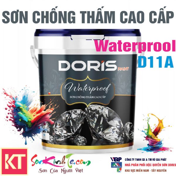 Sơn chống thấm Doris WaterProol D11A Đa Năng cao cấp