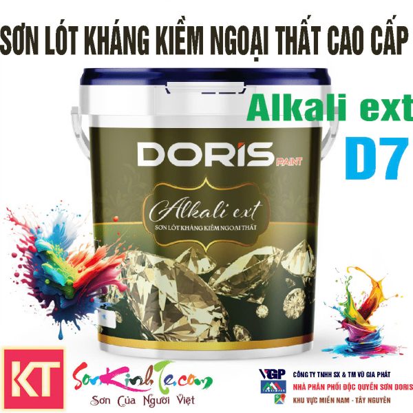 Sơn lót Doris Alkali ext D7 kháng kiềm ngoại thất cao cấp