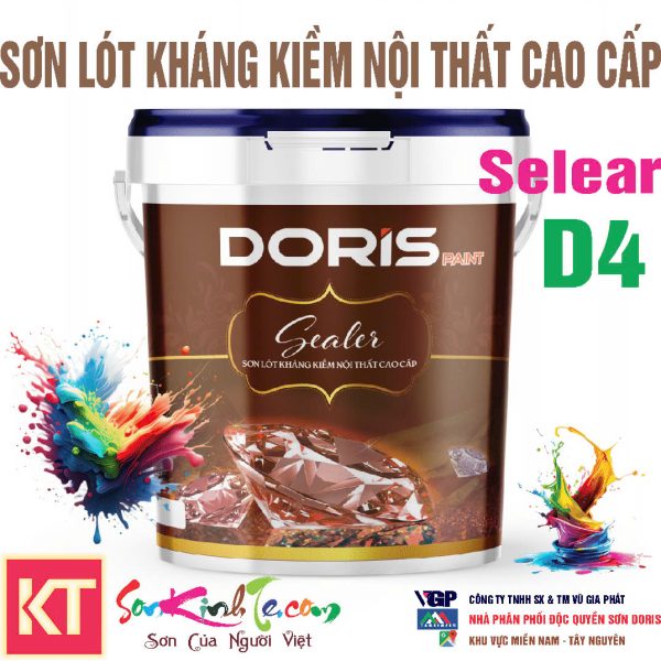 Sơn lót Doris SEALER D4 kháng kiếm nội thất cao cấp