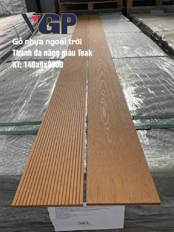 Thanh đa năng VGP màu Teak 140x9x2900