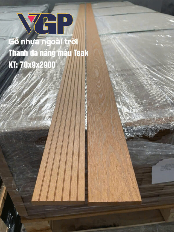 Thanh đa năng VGP màu Teak 70x9x2900