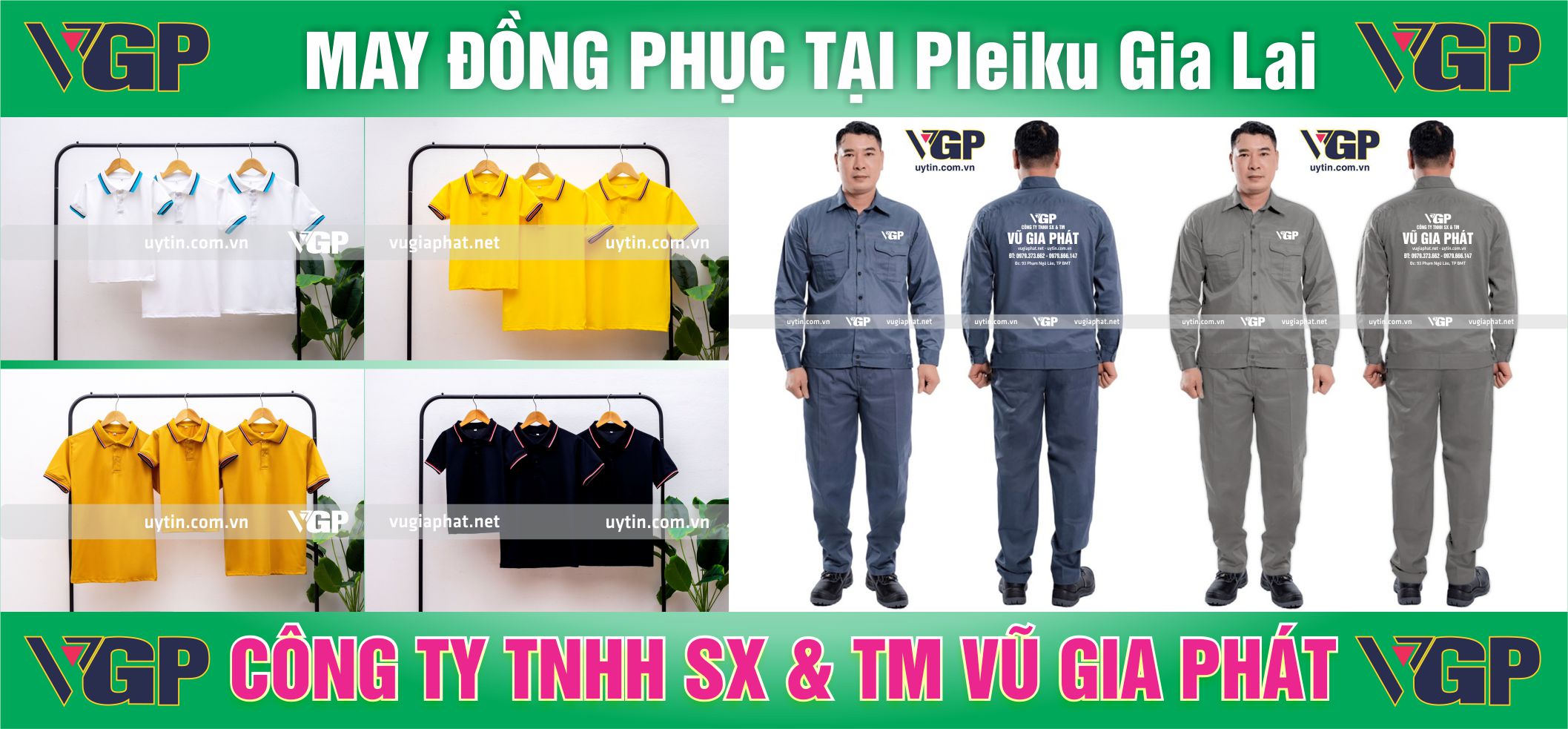 May đồng phục tại Pleiku Gia Lai