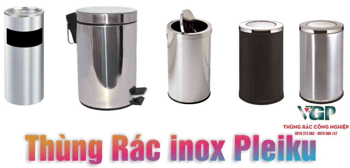 Thùng rác inox pleiku Gia Lai