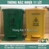 Thùng rác y tế 11 lít bằng nhựa có chân đạp