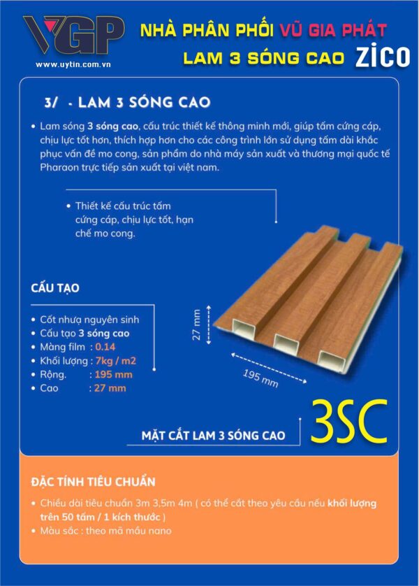 Lam 3 sóng Cao Zico