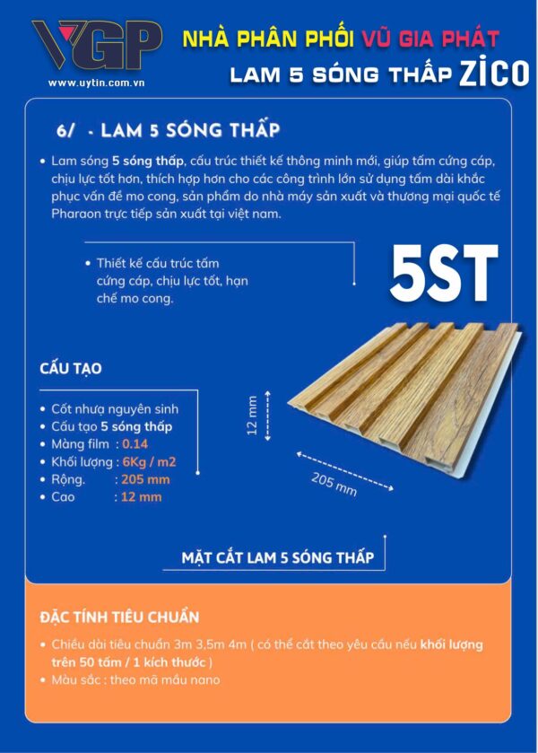 Lam 5 sóng thấp Zico