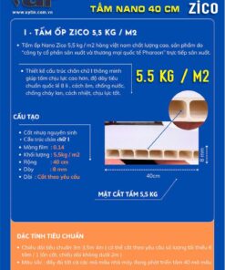 Tấm Nano Zico Cốt đơn 5.5 kg